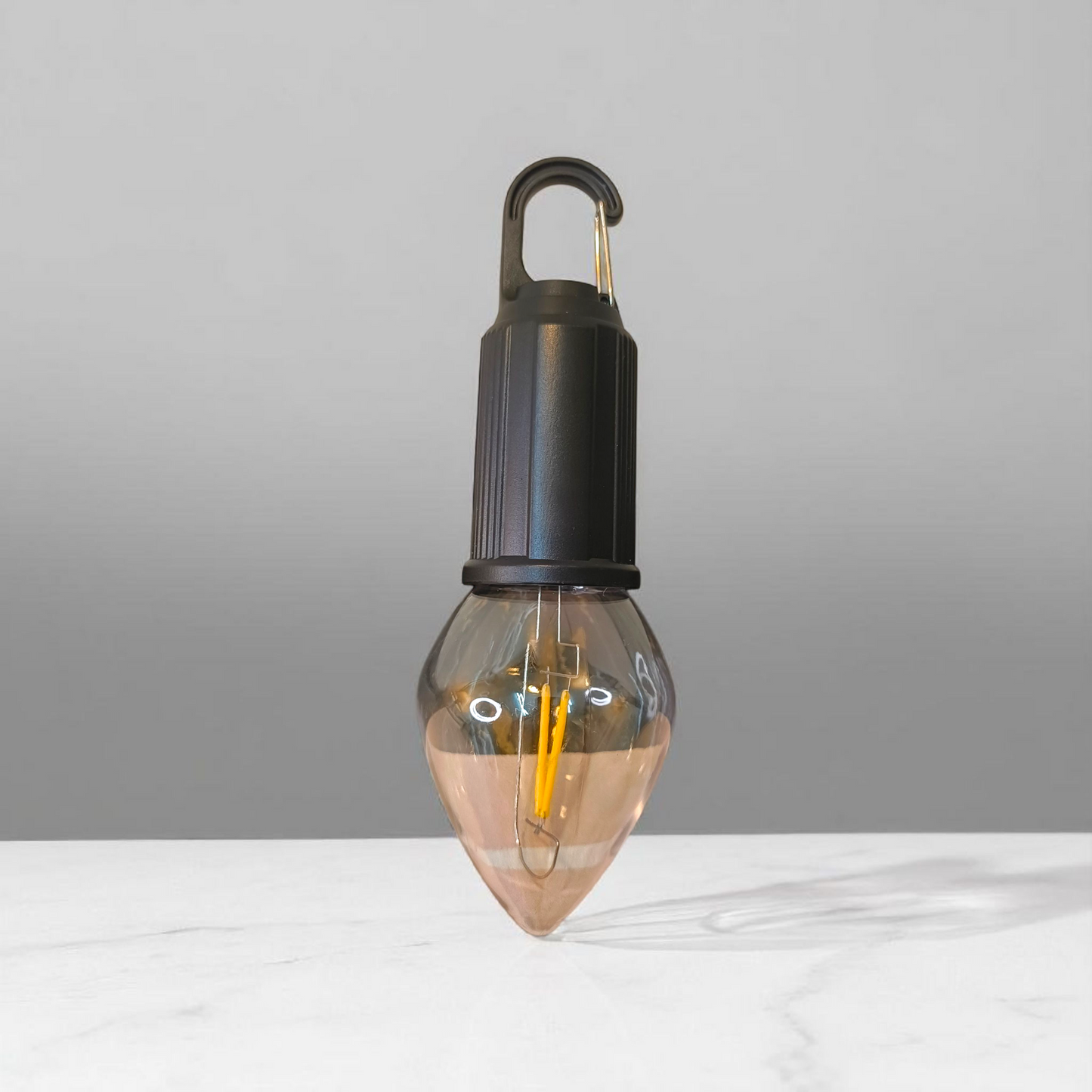 Rechargeable LED Hanging Camping Bulb – Warm Light with Hanging Hook