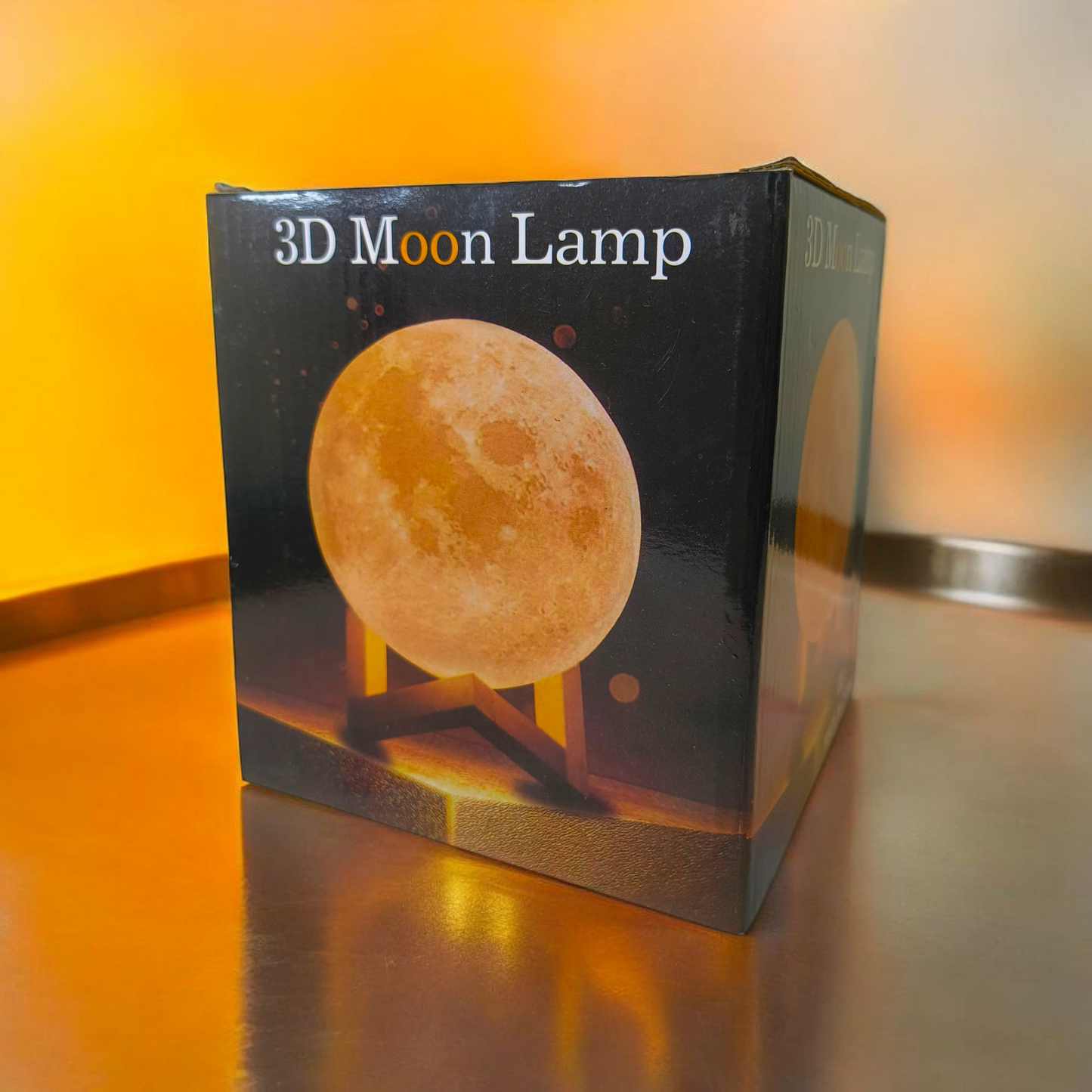 3D Moon Lamp with 7-Color Changing Modes