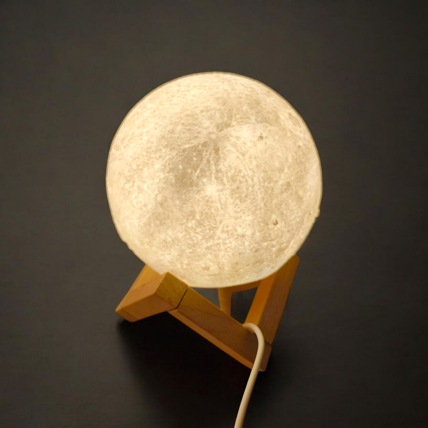 3D Moon Lamp with 7-Color Changing Modes