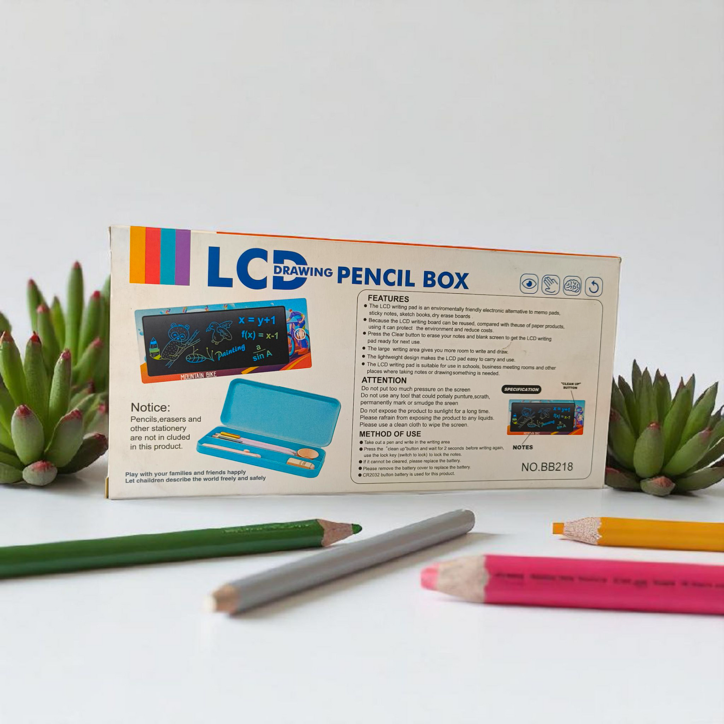 Lcd Drawing Pencil Box