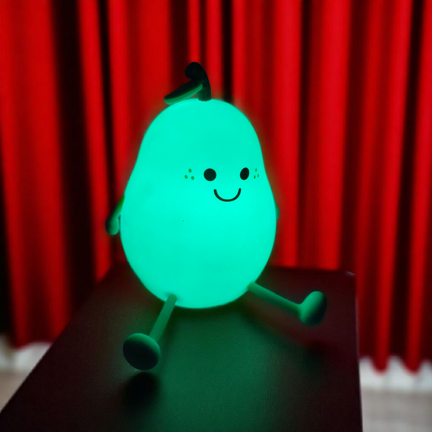 Soft Touch Silicone Pear Lamp - 7 Light Modes