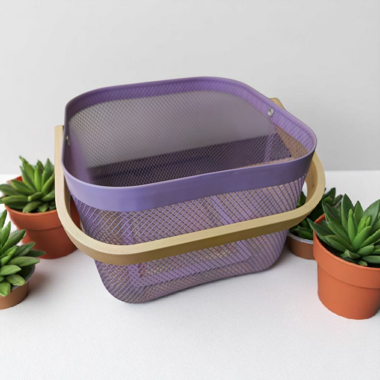 Mesh Carry Premium Basket - Purple