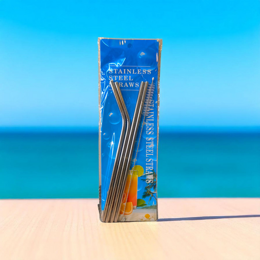 Stainless Steel Straws - Pack of 4