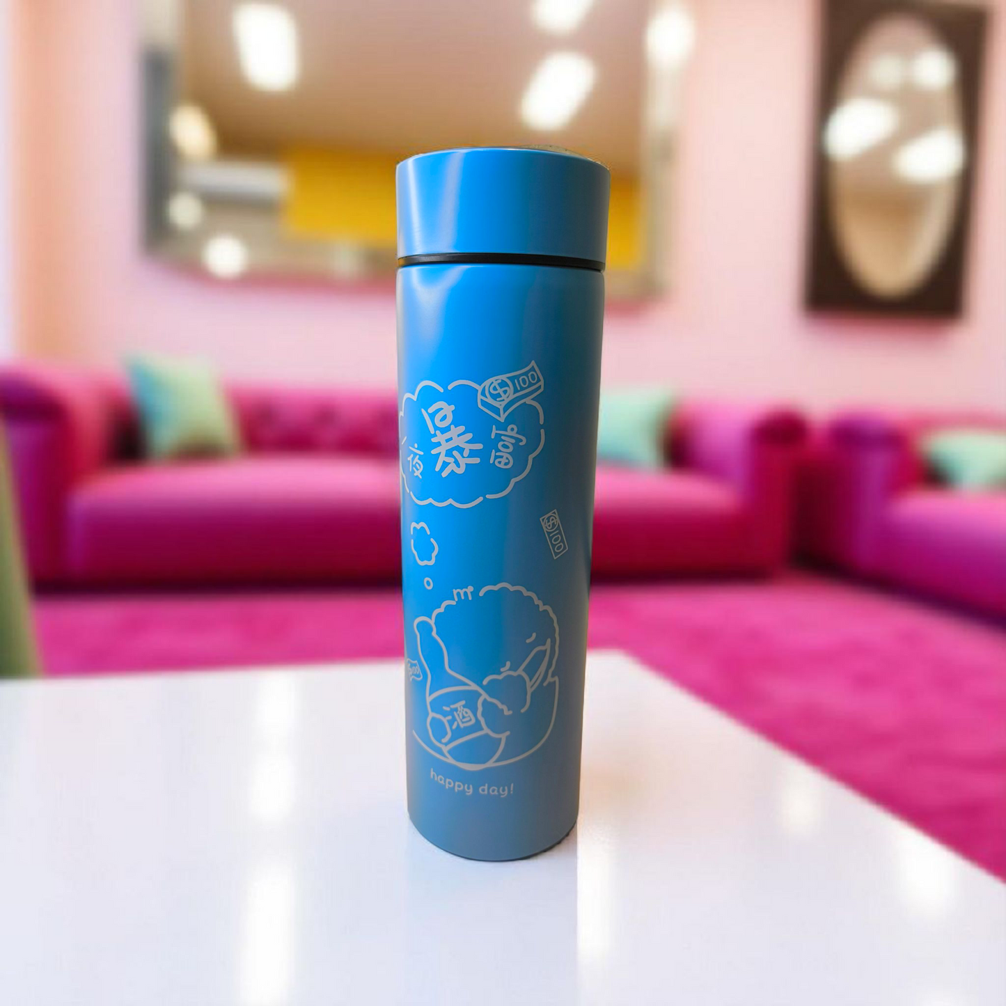 Smart Temperature Display Bottle – 500ml Thermal Flask