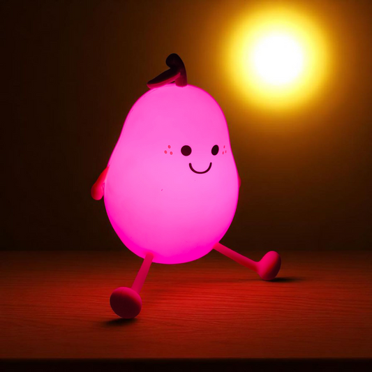 Soft Touch Silicone Pear Lamp - 7 Light Modes