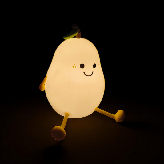 Soft Touch Silicone Pear Lamp - 7 Light Modes